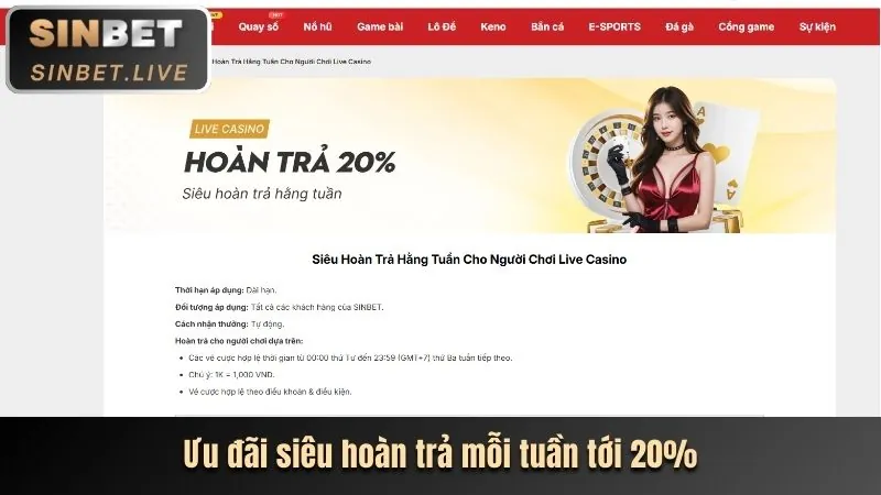Chương trình hoàn trả hấp dẫn v9bett
